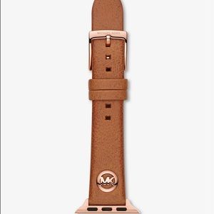 NWT Michael Kors Leather Strap for Apple Watch